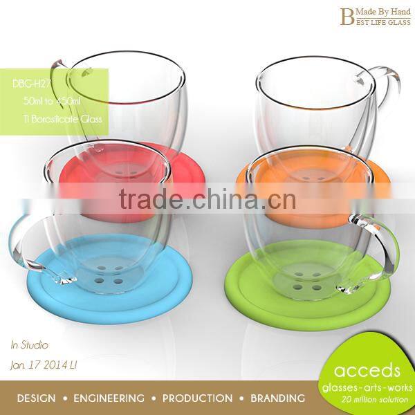 Heat-Resistant Personalized Reusable Set of Water Glass