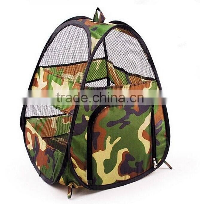 pets camouflage tent breathable pet cage outdoor