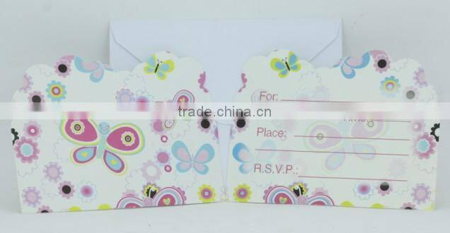 Supply fashion cute Party Invitation card