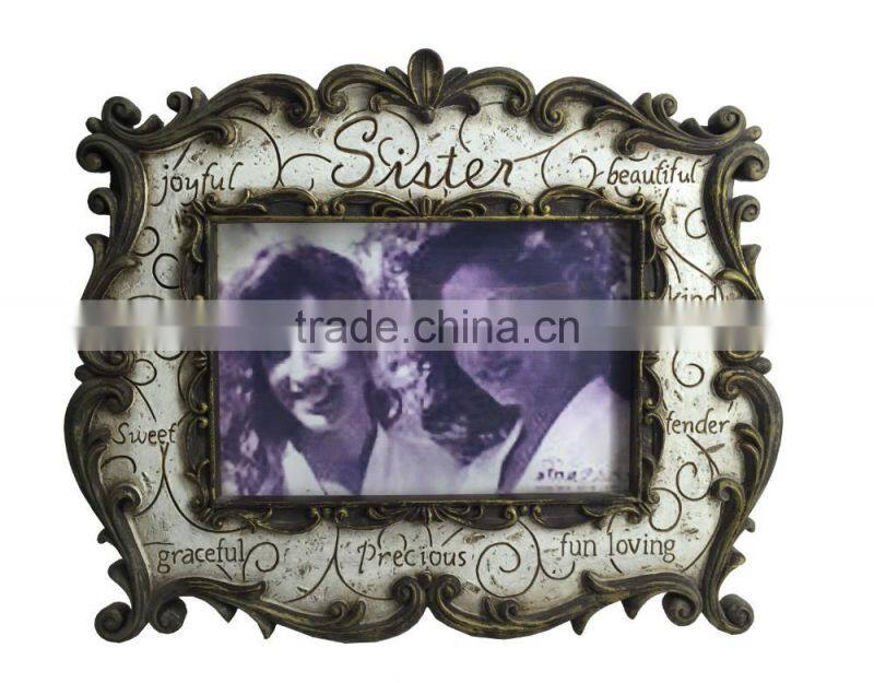 Family record beautiful resin picture photo frames factory direct