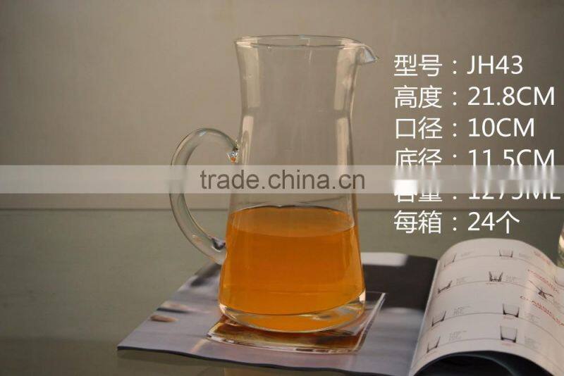 Hot Sale 12750ml Transparent glass jug and cup/drinking glassware
