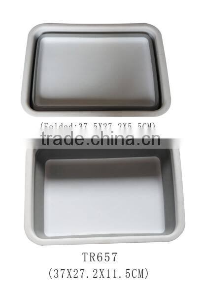 Hot sale food grade plastic collapsible kitchen fruit vegetable storage basket