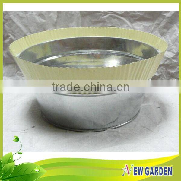 2015 Most Fashion Unique Shape Metal Flower Pots That Are Slanted