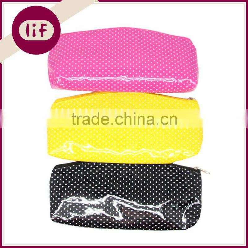 Chic Pencil Case with Spot, Novelty Pencil bag with Spot Printing, Candy Color Pencil Bag with Spot Printing
