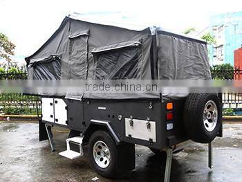 Adventure Off Road Rear Folding Campers Powder Material Trailers