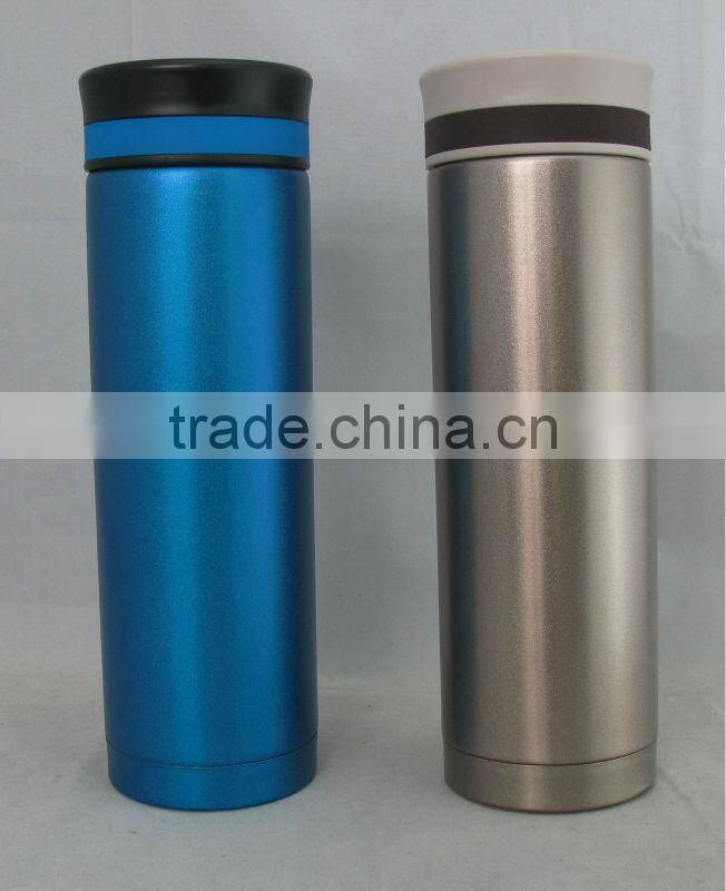 Double wall stainless steel sports vacuum bottle