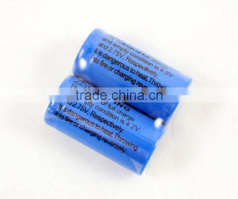 UniqueFire 16340 li-ion rechargeable batteries 400mah