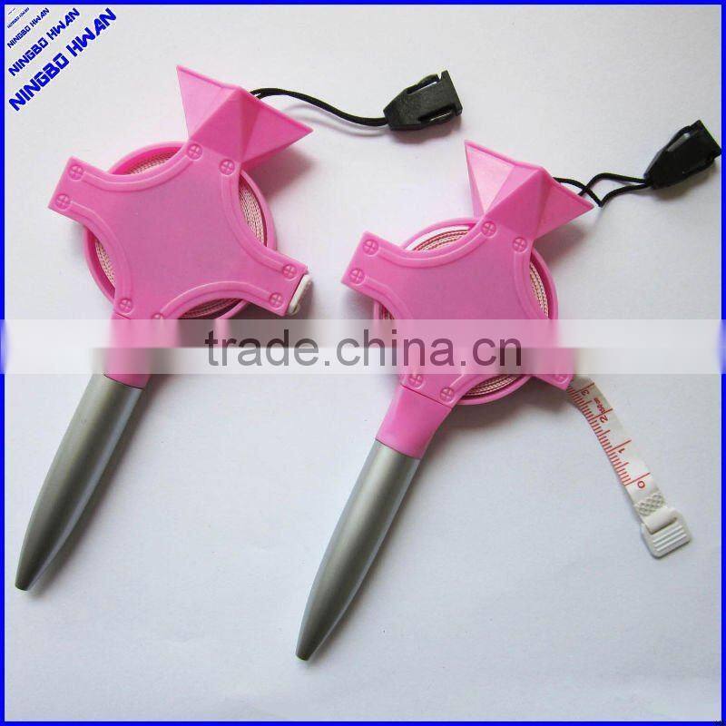 Quality metallic color plastic caliper pen for office promotion
