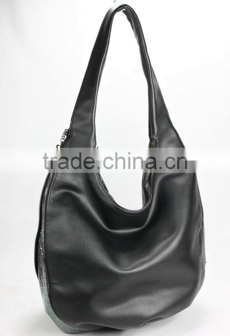 hot sale dumpling handbag cross body bag customzied metal mesh ladies bag