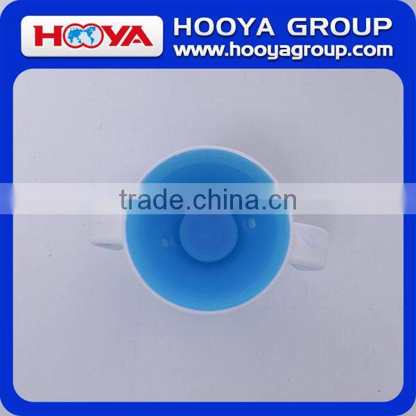 360 baby kids trainer cup cute double handle spoutless grow up cup