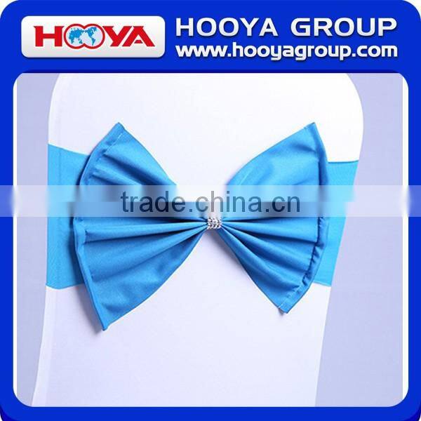 Reusable 2015 Popular selling party decoration Wedding Satin Bow Chair Sash