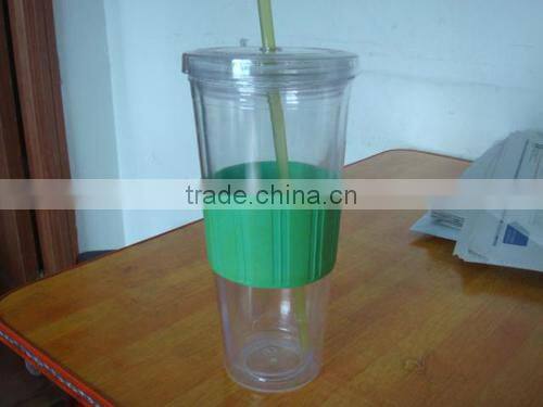 24OZ /750ml plastic straw cup