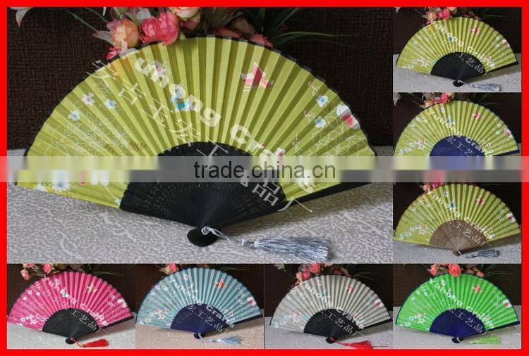 Customized Chinese hand held folding fan