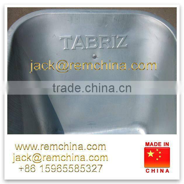 Rem WB6404 galvanized deep tray wheelbarrow for russia type gardening work use