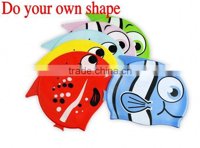 custom colorful Printing silicone swim cap