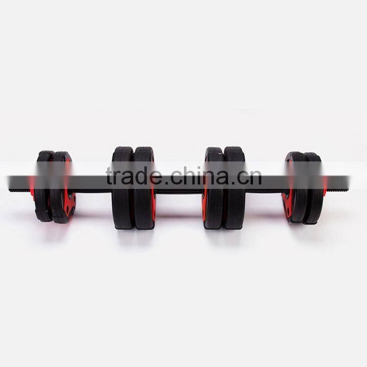2016 popular new design PVC dumbbell and barbell
