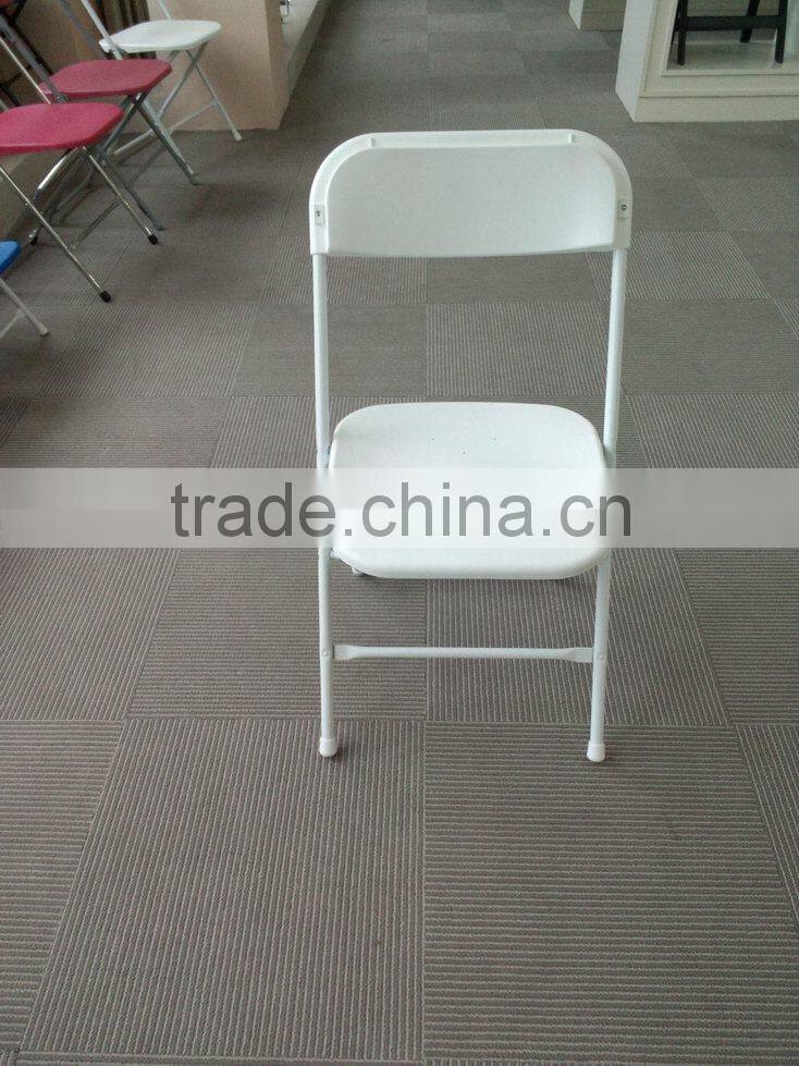 plastic folding chair with steel frame