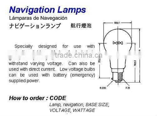 Navigation lamps, Marine lamp
