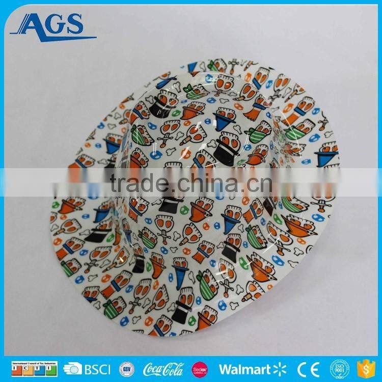 Black musical note pattern eva hat in low price