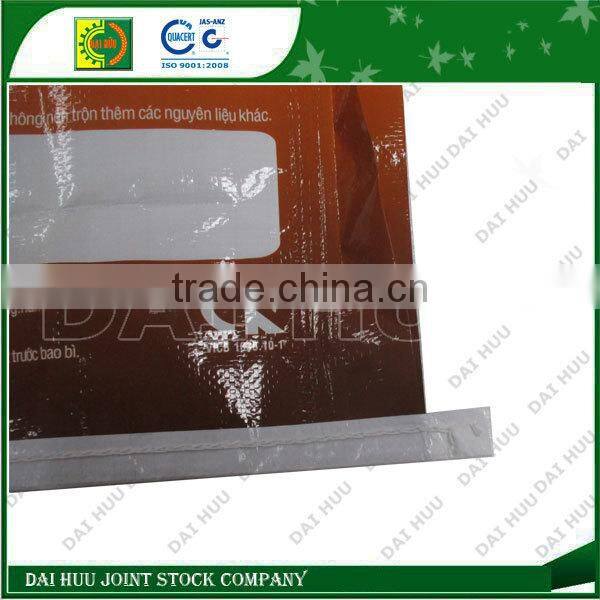 PP woven packaging bags with BOPP tape seal