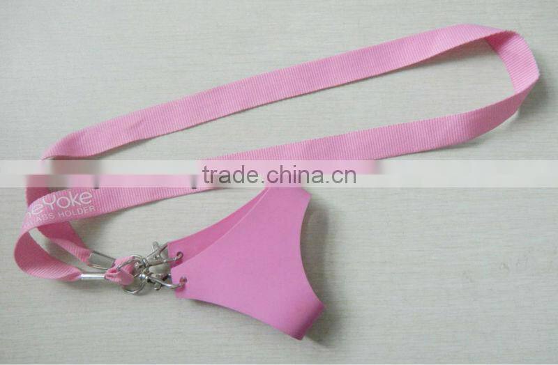 Custom Fashion PVC Wine Holder With Lanyard Wholesale Factory Sales