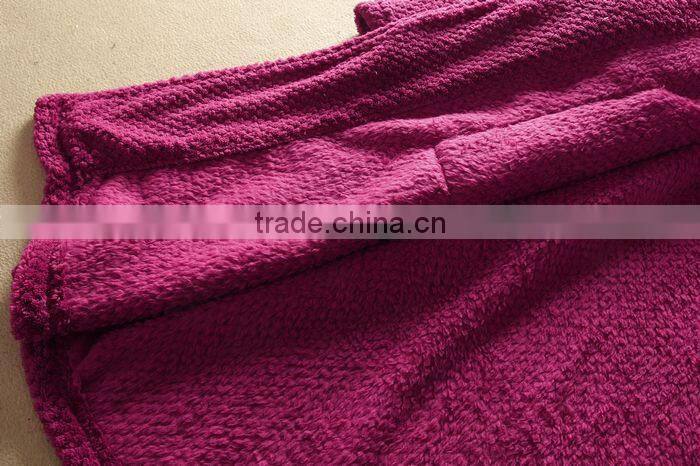 100% Polyester honeycomb Robe,honeycomb bathrobe,nightwear gown