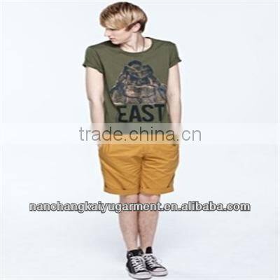 Men's 3D Bag Printing Short Sleeves O-Neck T-shirt