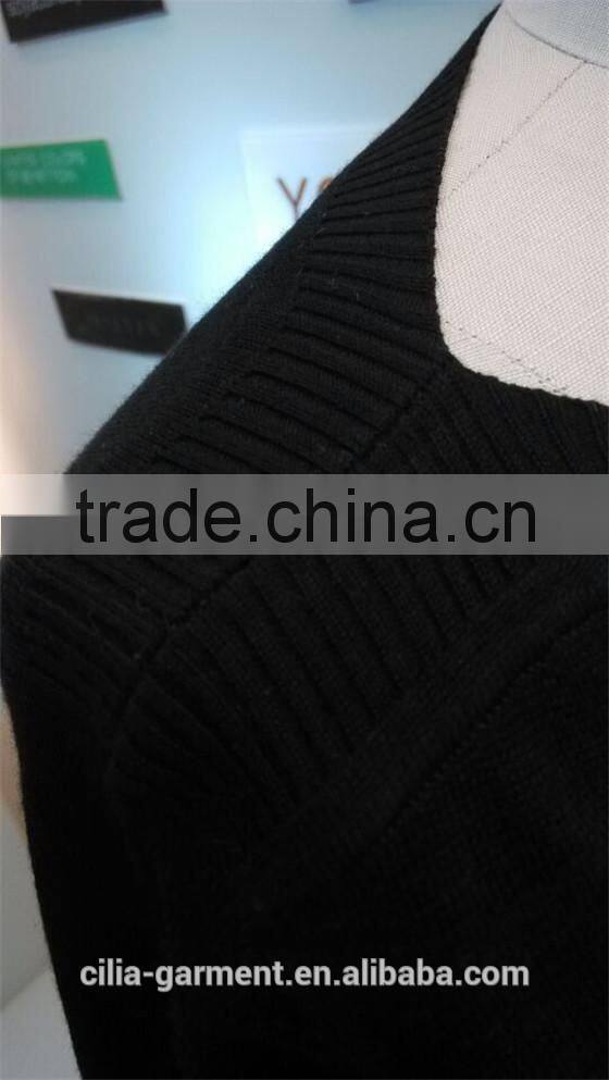 2015 new fashion knitting women sweater with long sleeve pullover