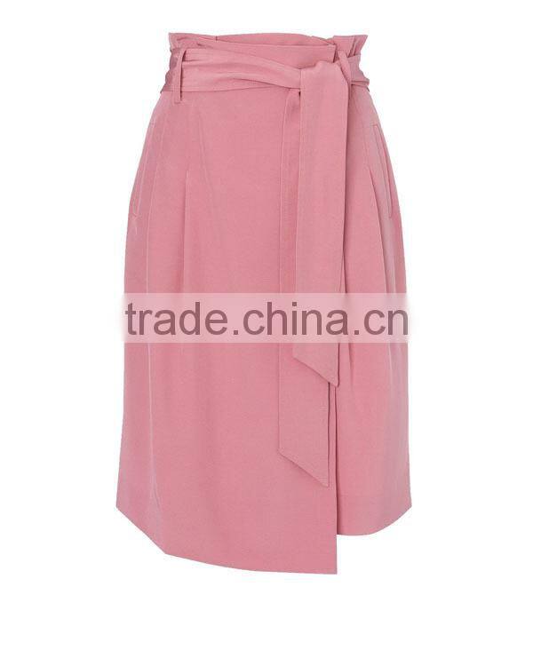 Top fashion with self tie wrap trendy designer ladies skirts