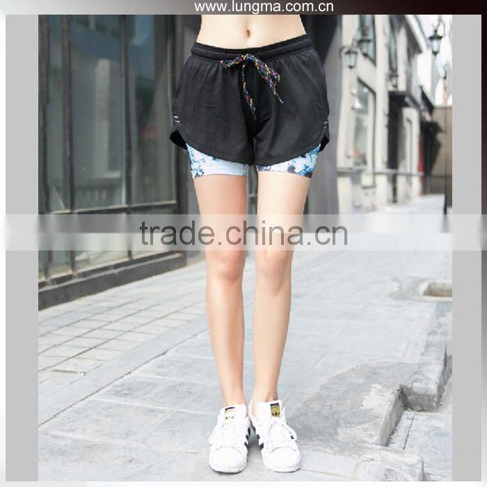 Fitness Yoga Wear For Women Active Workout Slimming Capris Quick Dry Women Spandex Shorts