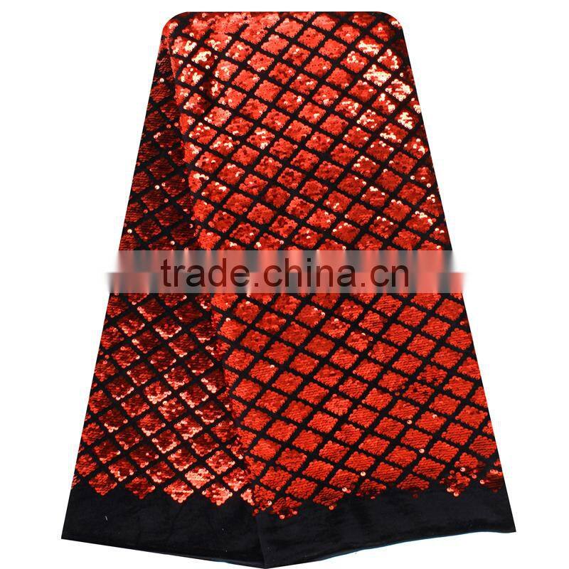 2017 New Arrivals Guangzhou Lace Fabrics Velvet African Lace Fabric