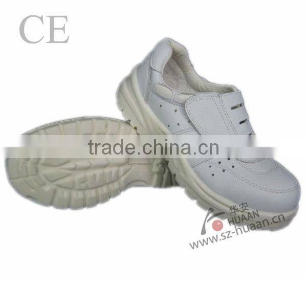 Cow leather high cuff anti-smashing safey shoes