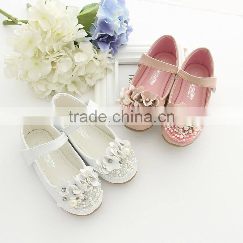 wedding shoes for children retails or wholesales girls party shoes with flowers for christmas gift