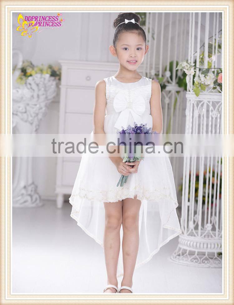 white color chiffon flower girl dress small clothing baby puffy flower girl dress
