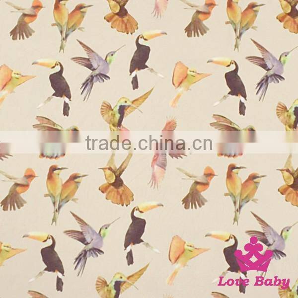 BL331-356 Lovebay Wholesale FAUX SUEDE Printed Tiger Fabric Suit Make Kinds Of Baby Clothing