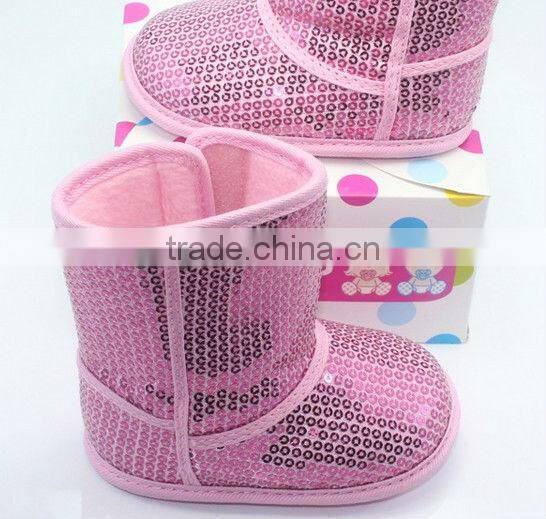 Sequin Baby Boots