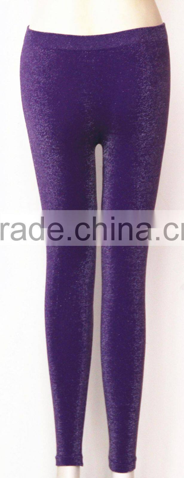 seamless fashion lady tight legging shining color