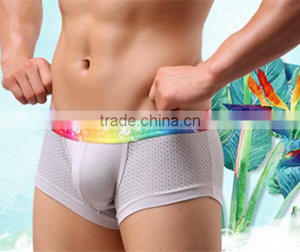 Best Selling Retail Mens Underwear Boxers With Breathable Holes Cueca Boxer Men Print Boxer Shorts