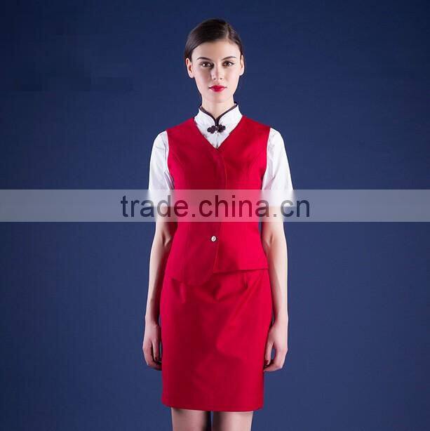 Fashion Nice Design Airline stewardess Uniform /Elegant Air Hostess Uniform