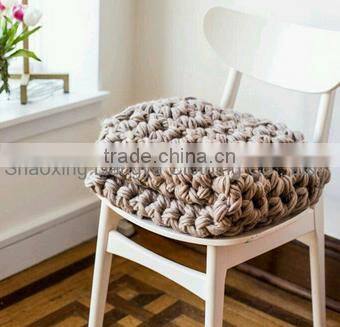 Cheap Imitation Wool Feeling Thick Knitted Chunky Blanket