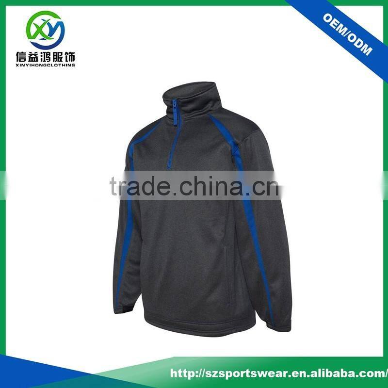 Best Price 95%Polyester 5%Spandex Contrast Zip Men's Golf Jacket