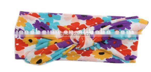 100% cotton fabric printed kids girl headband