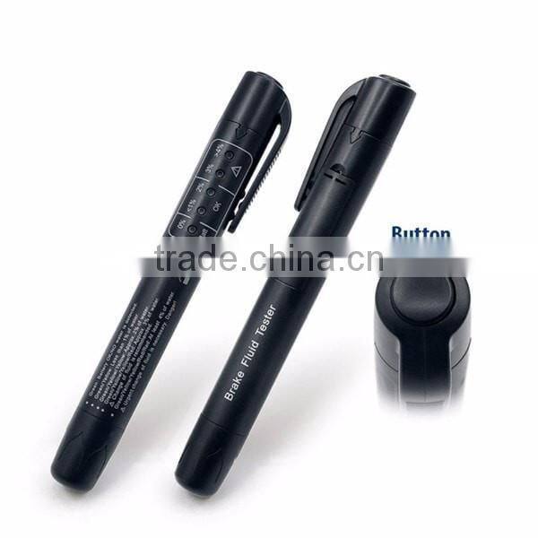 Full Tracking 2016 New Brake Fluid Lipuid Tester 5 LED Car Vehicle Automotive Test Oil Pen For DOT3, DOT4, DOT5 Free shipping