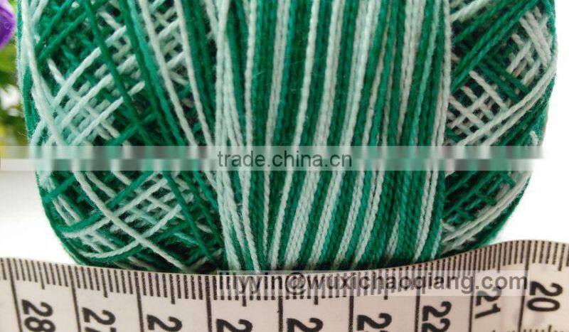 100% Mercerized cotton / Egyptian cotton ,reflective knitting yarn