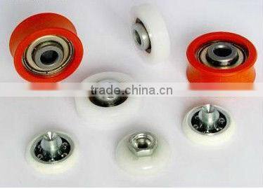 Nylon coated ball bearing plastic pulley