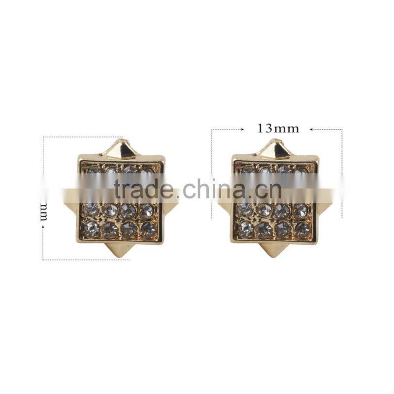 Customized Unique Gold Jhumka Square Hiphop Earrings Wholesale Earrings Wholesale
