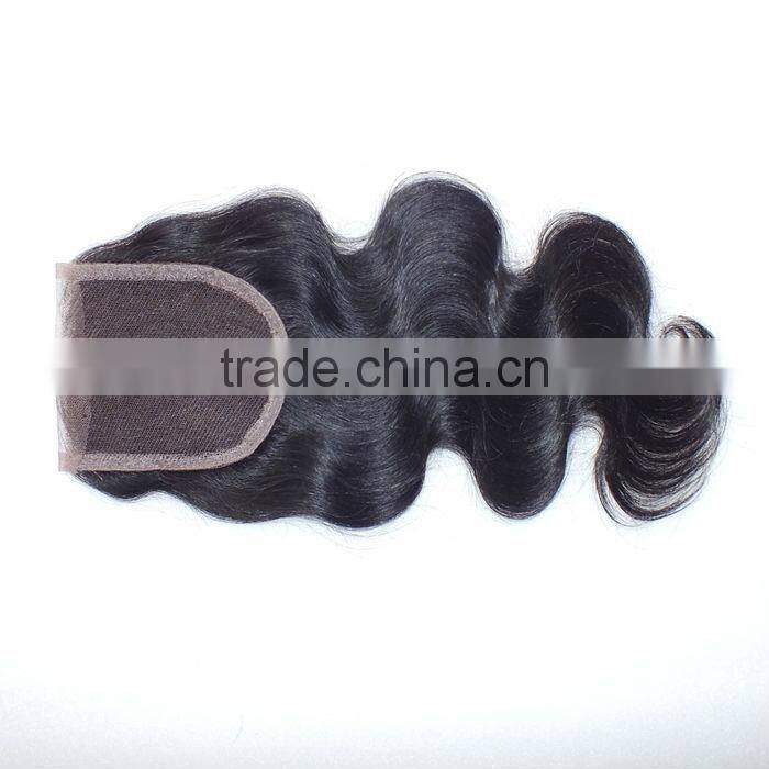 wavy human hair swiss lace top lace closure,invisible part closure