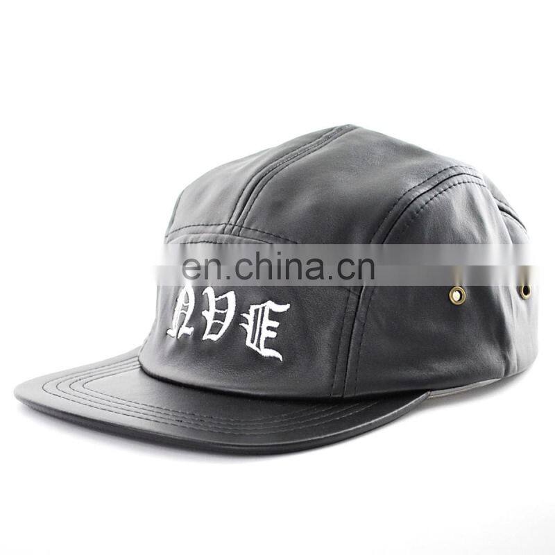 Western popular black leather hat