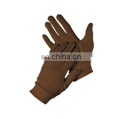 skiing raw silk gloves siden selma