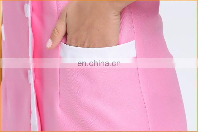 Wholesale fashion women beauty salon uniform manufacturing
